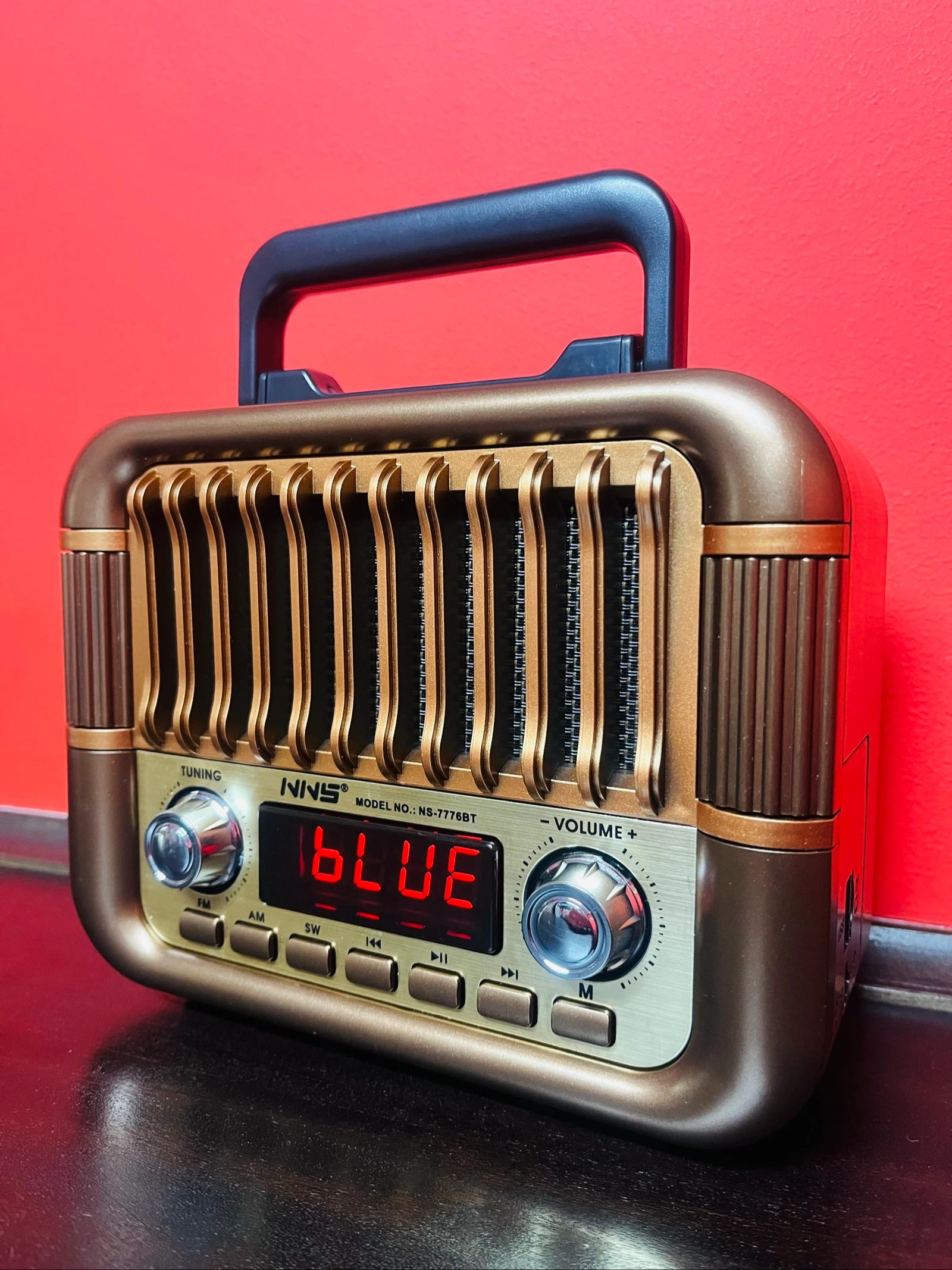 Rádio imitar antigo digital a pilhas e bateria